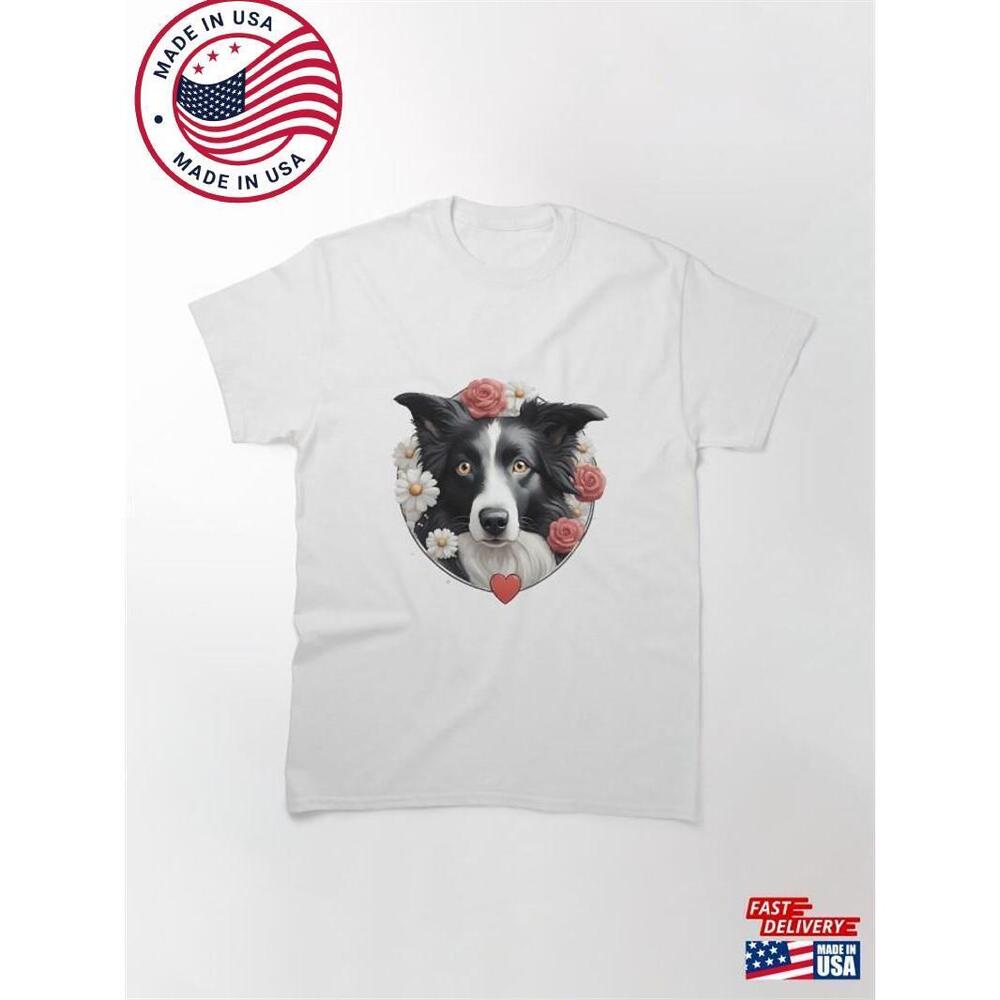 Adorable Border Collie Classic T-Shirt Unisex